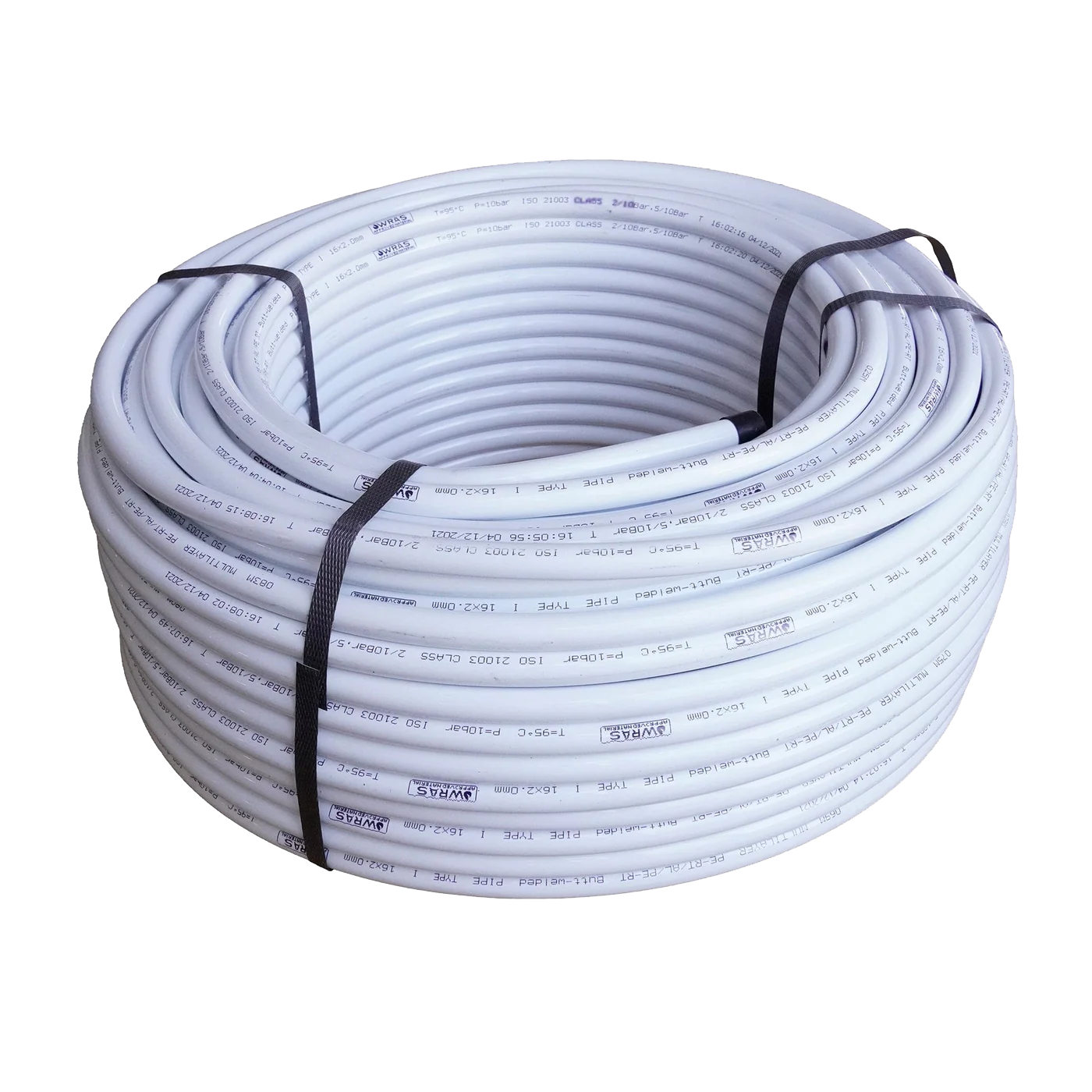 200m COIL OF 16 X 2mm NATURAL PE-RT - Multi 5 Layer