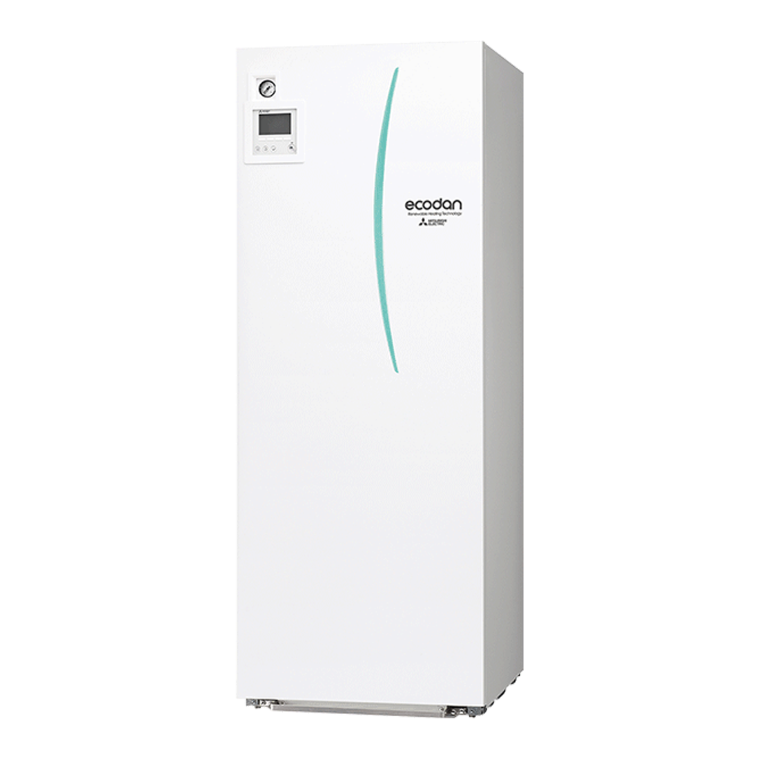 Mitsubishi 200L R32 pre-plumbed packaged cylinder with integrated 3kW immersion heater for heat pump systems
