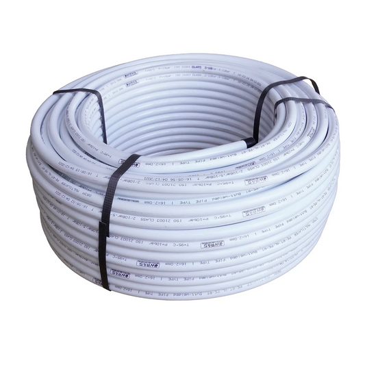 200m COIL OF 16 X 2mm NATURAL PE-RT - Multi 5 Layer