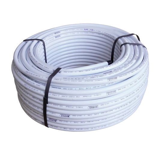 200m COIL OF 16 X 2mm NATURAL PE-RT - Multi 5 Layer