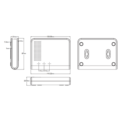 EPH - Wifi Gateway for upgrading the UFH10-RF to EMBER App Control, Mains Operated