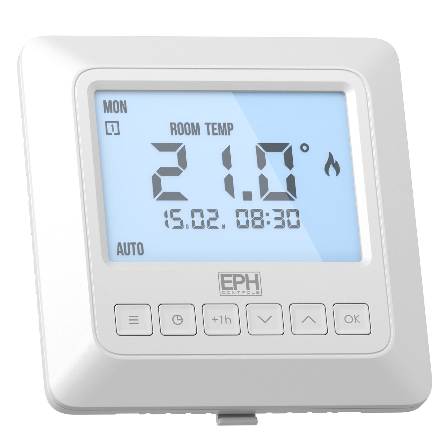 EPH - Digital Room Stat, Programmable, Recessed, Mains Operated