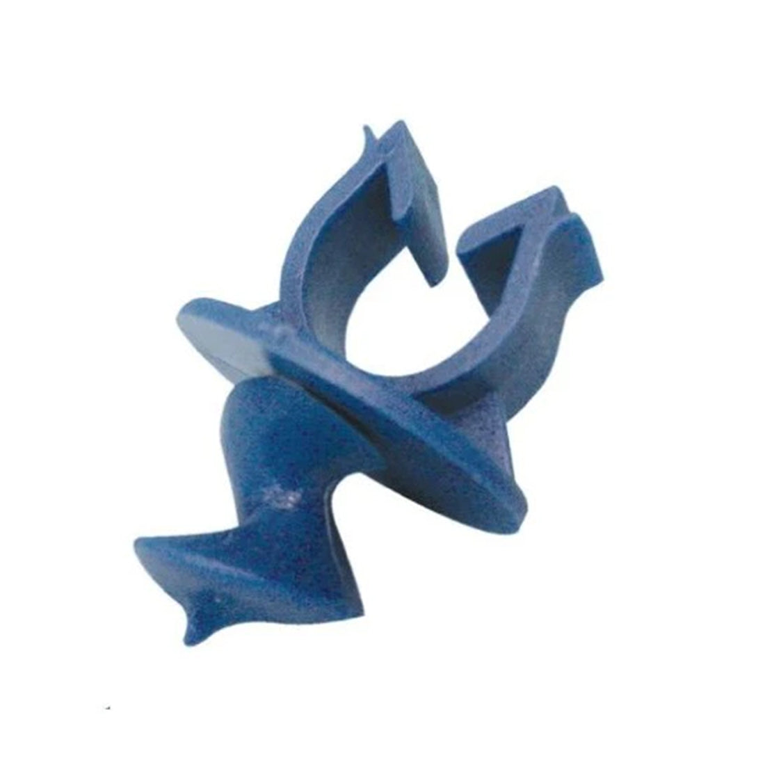 Single anchor clip for securing underfloor heating pipes to insulation boards