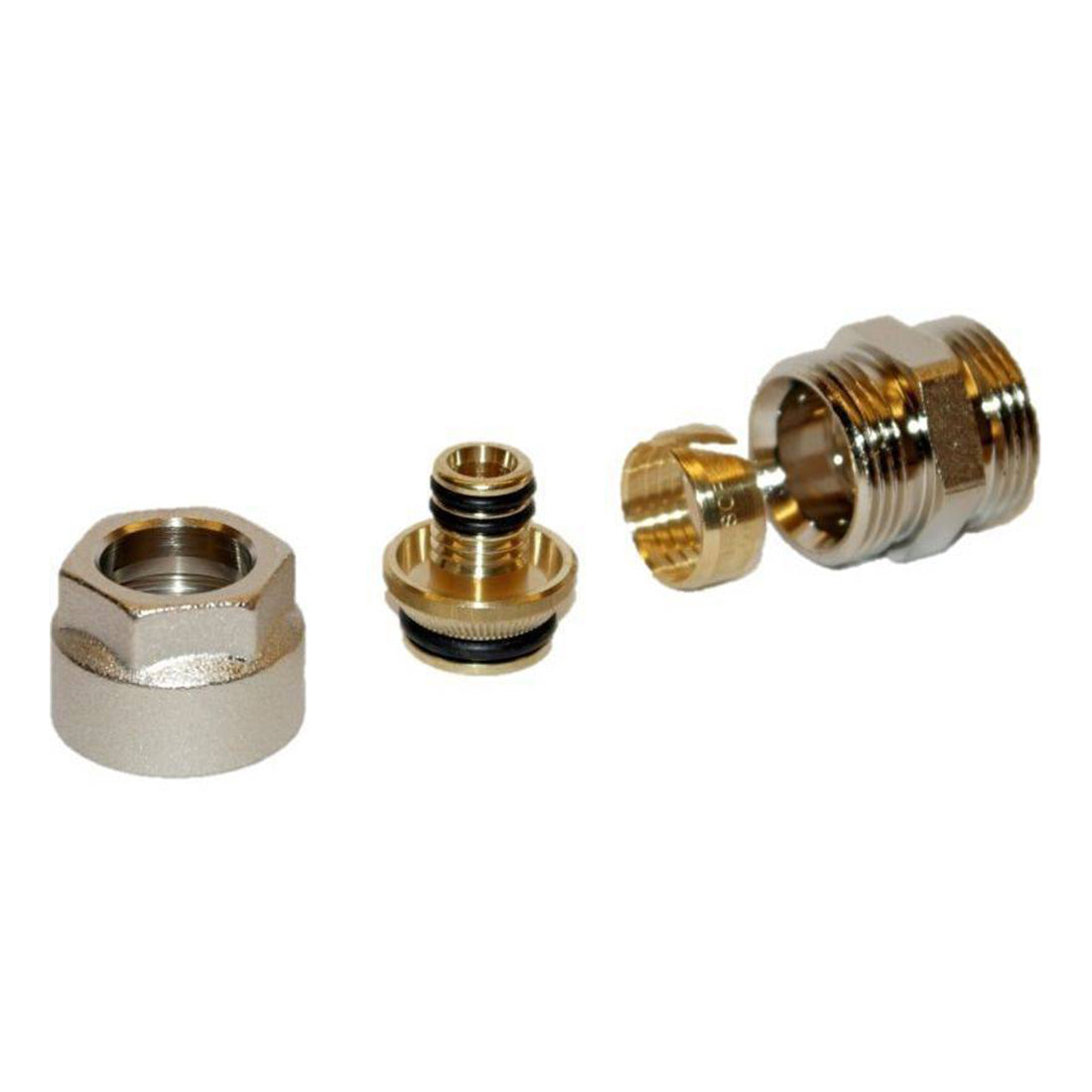 EuroK 16mm repair coupling for underfloor heating pipe connections